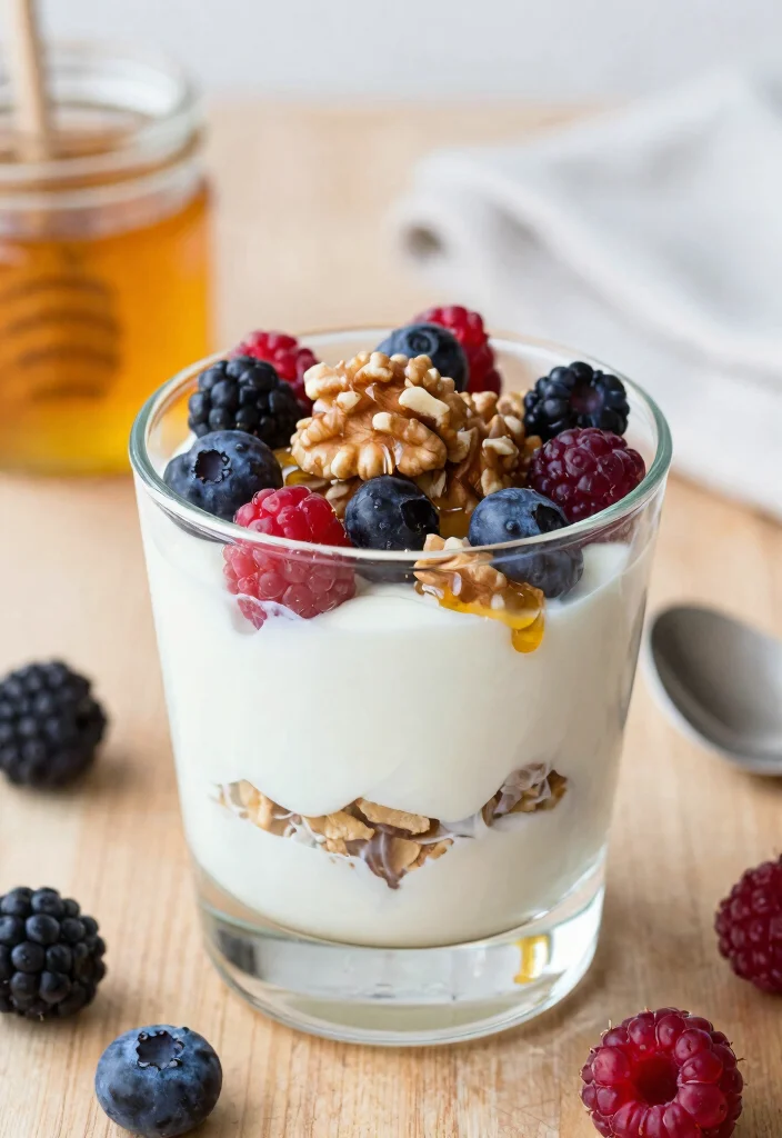 20 Mediterranean Diet Breakfast Ideas to Start Your Day - 1. Greek Yogurt Parfait with Honey and Walnuts 1