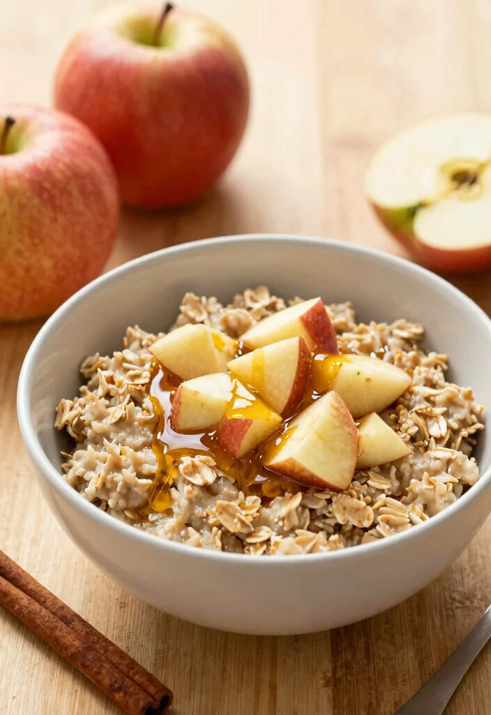 20 Mediterranean Diet Breakfast Ideas to Start Your Day - 17. Apple Cinnamon Oatmeal 1