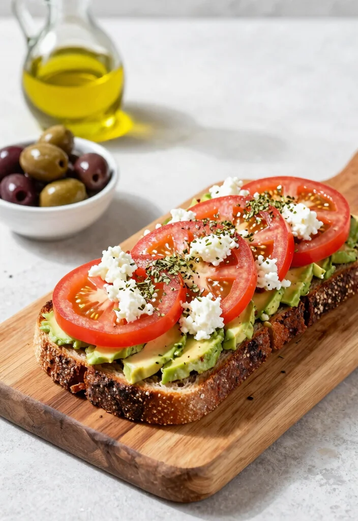 20 Mediterranean Diet Breakfast Ideas to Start Your Day - 2. Mediterranean Avocado Toast 1