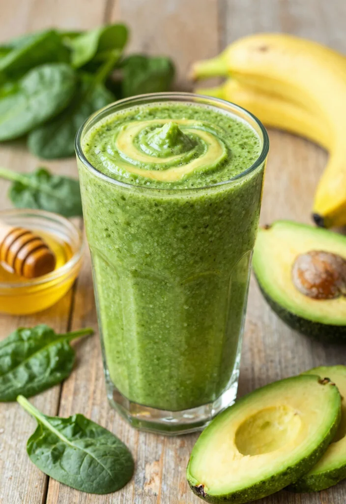 20 Mediterranean Diet Breakfast Recipes for Weight Loss - 1. Green Smoothie with Spinach and Avocado 1