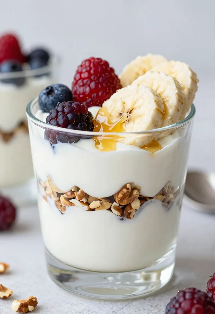 20 Mediterranean Diet Breakfast Recipes for Weight Loss - 4. Greek Yogurt Parfait with Nuts and Honey 1