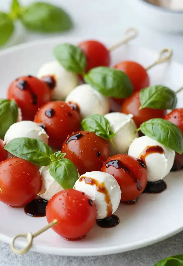 20 Mediterranean Diet Recipes for Beginners - 13. Caprese Skewers 1