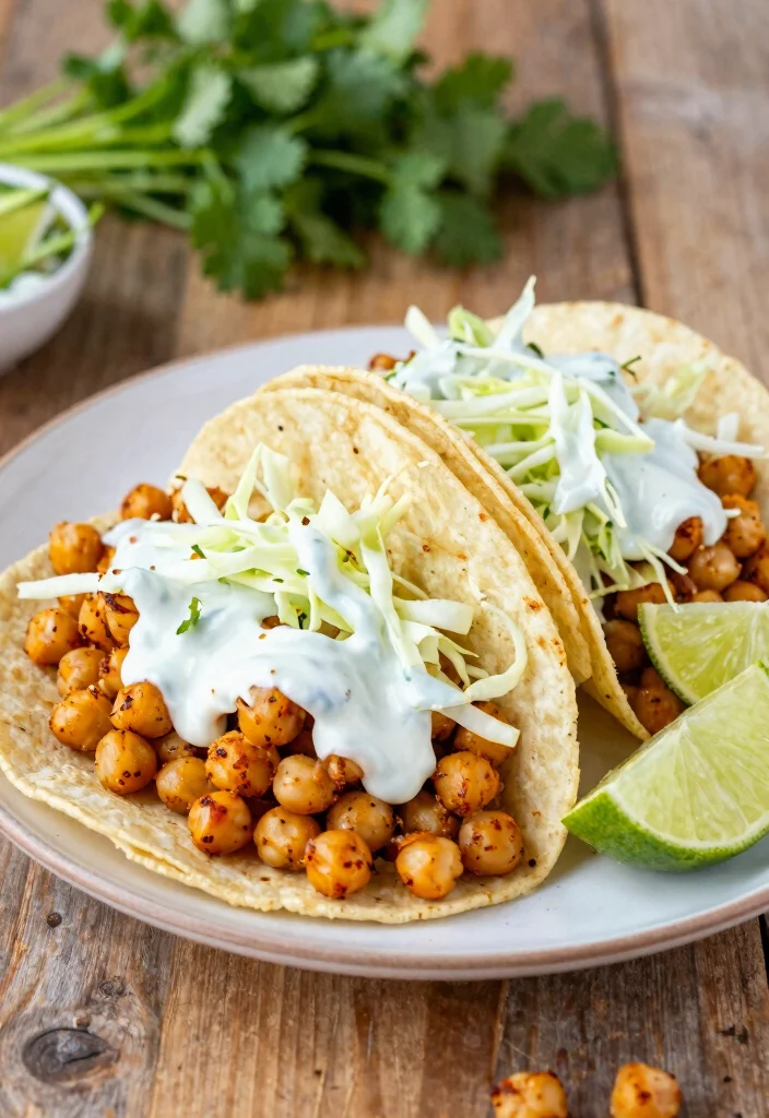 20 Mediterranean Diet Recipes for Beginners - 17. Spiced Chickpea Tacos 1