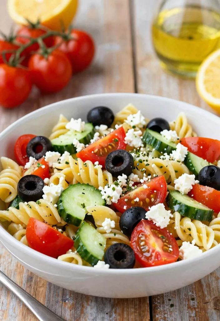 20 Mediterranean Diet Recipes for Beginners - 18. Mediterranean Pasta Salad 1