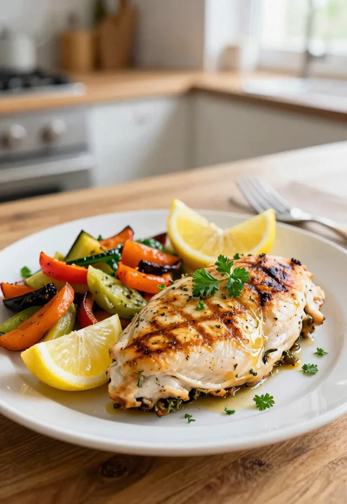 20 Mediterranean Diet Recipes for Beginners - 4. Baked Lemon Herb Chicken 1
