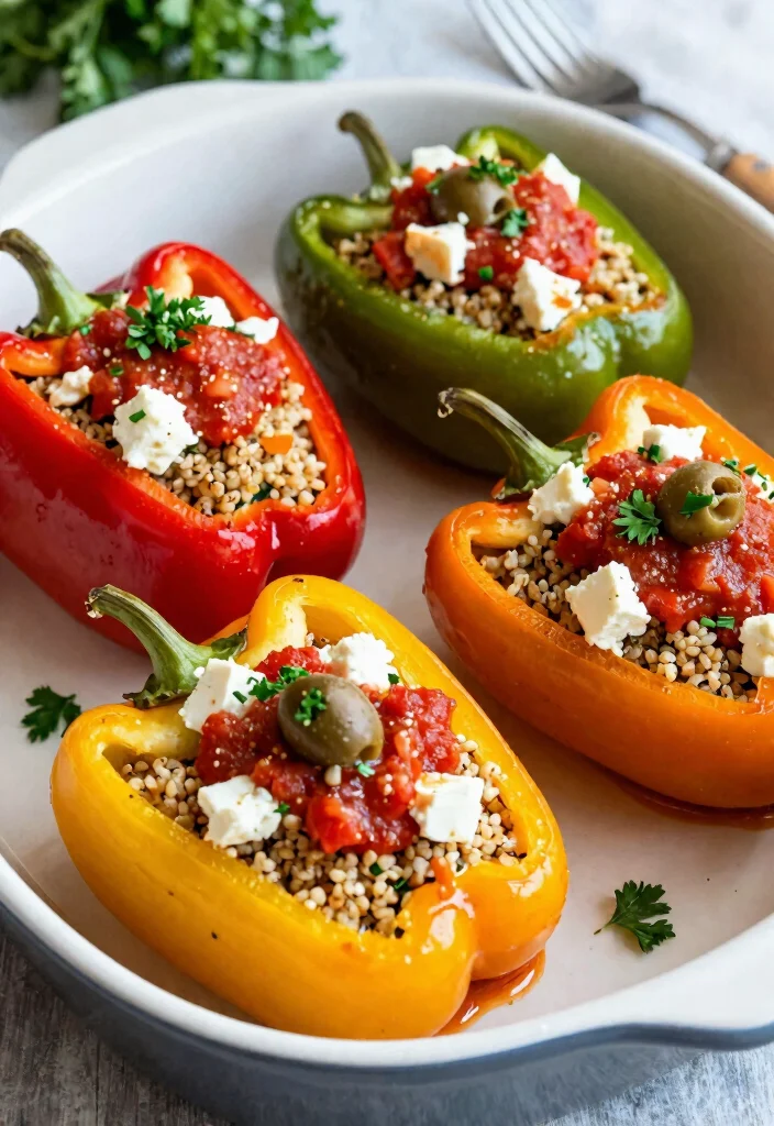 20 Mediterranean Diet Recipes for Beginners - 5. Mediterranean Stuffed Peppers 1