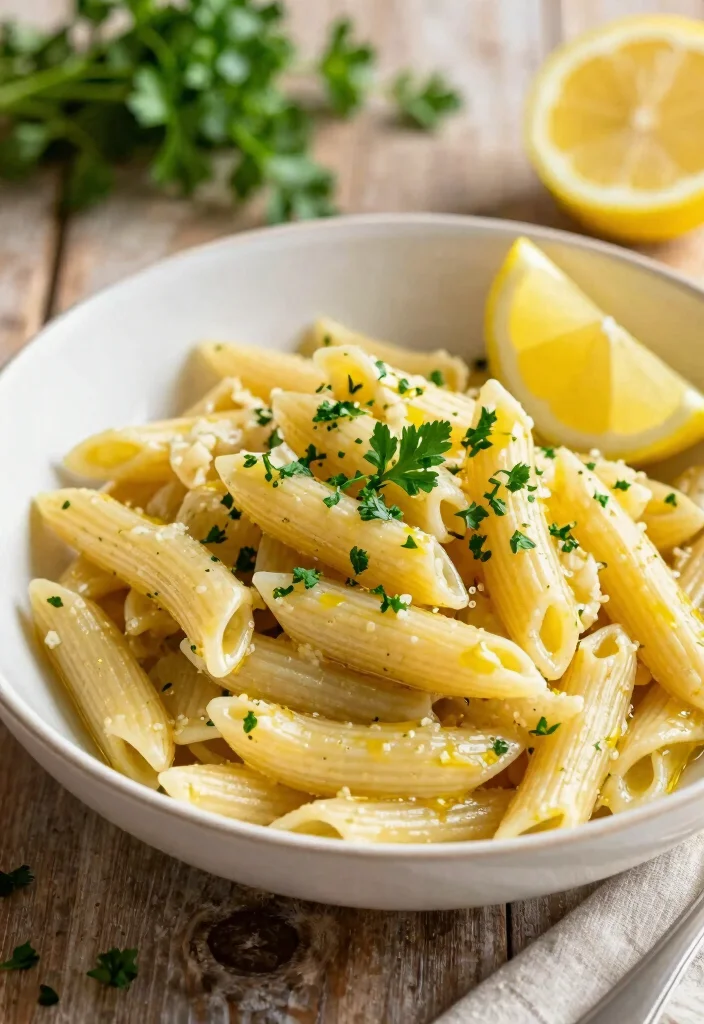 20 Simple Mediterranean Diet Recipes Anyone Can Make - 13. Lemon Garlic Pasta 1