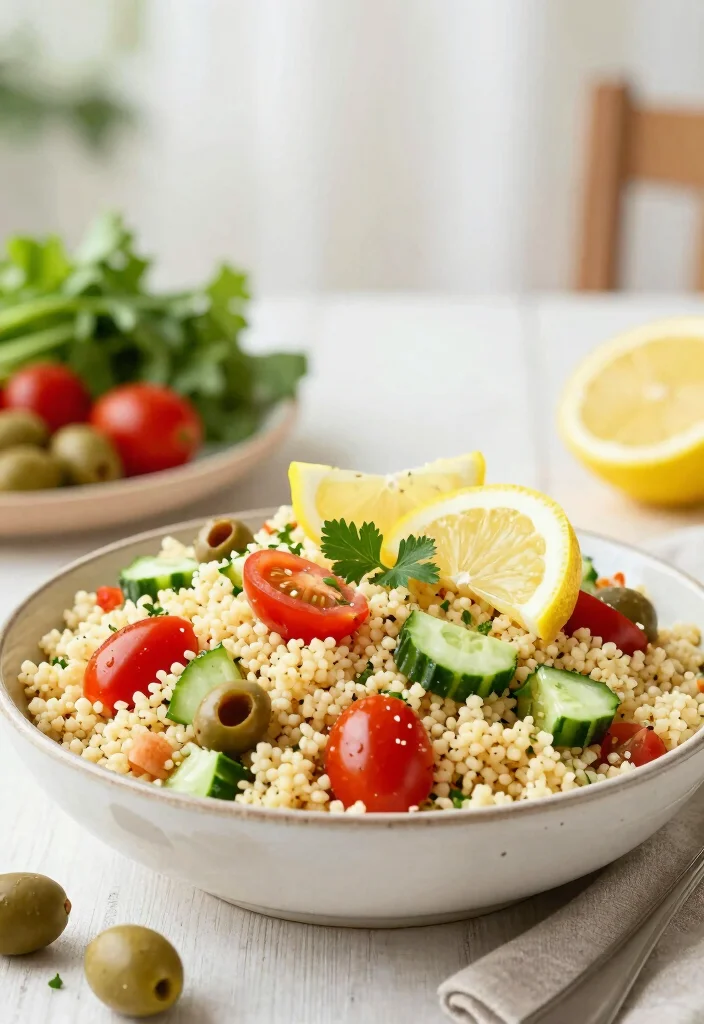 20 Simple Mediterranean Diet Recipes Anyone Can Make - 14. Mediterranean Couscous Salad 1