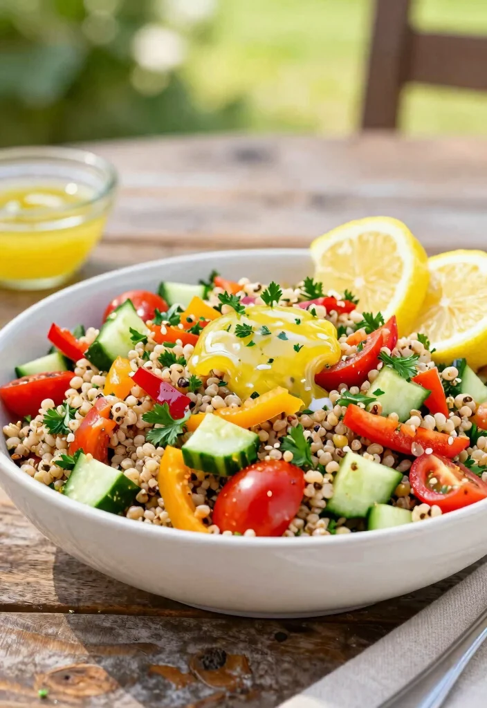 7-Day Mediterranean Diet Meal Plan with 18 Recipes - Day 1: Zesty Quinoa Salad 1