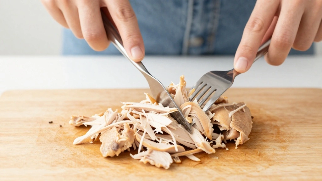 Best Buffalo Chicken Dip Recipe - Creamy & Spicy - Step 2: Shred the Chicken 1