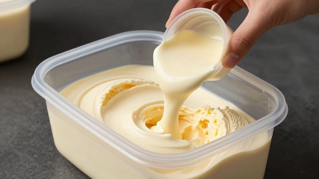 Creamy Ninja Creami Protein Ice Cream - Easy & Healthy Recipe - Step 3: Transfer to Container 1