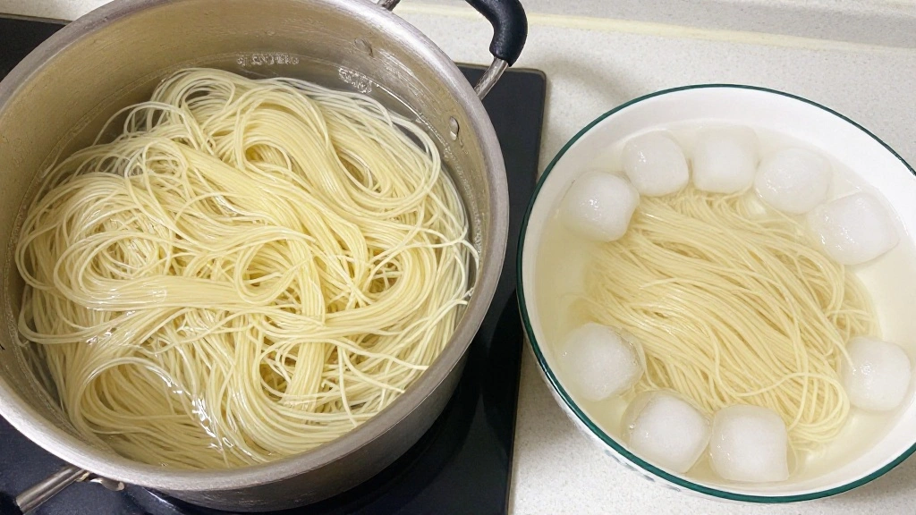 Easy Chicken Chow Mein Recipe - Better Than Takeout - Step 3: Blanch the Noodles 1