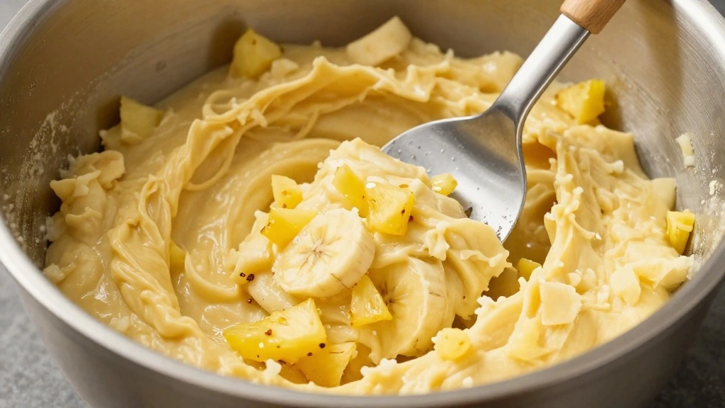 Elvis Presley Cake Recipe - Moist Banana Pineapple Dessert - Step 4: Add Fruit 1