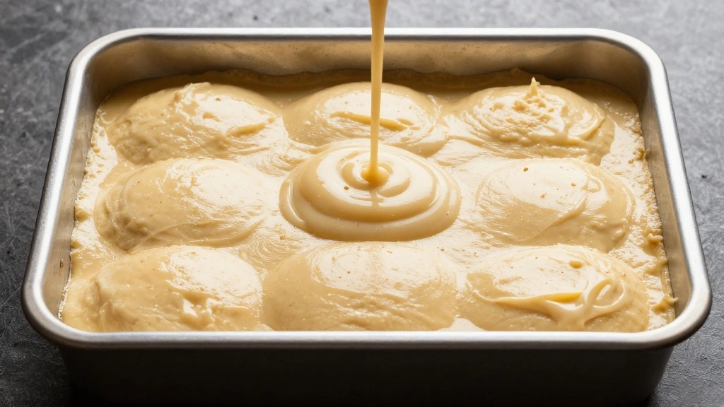 Elvis Presley Cake Recipe - Moist Banana Pineapple Dessert - Step 5: Pour Into Pan 1