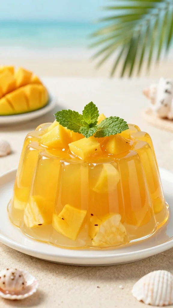 10 Fruit Cocktail Jello Recipes for Parties and Potlucks - 1. Tropical Paradise Jello 1