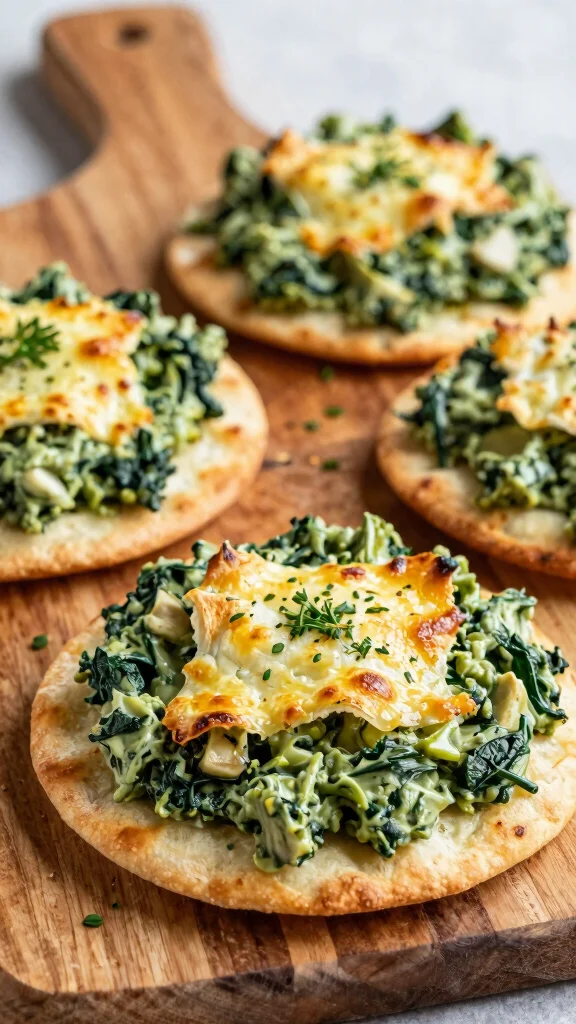 10 Mediterranean Flatbread Recipes for Easy Meals, Snacks, and Appetizers - 6. Spinach and Artichoke Flatbread 1