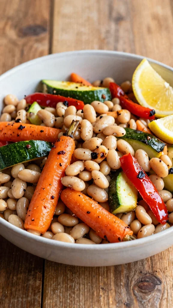 10 Mediterranean White Bean Salad Recipes for Light and Satisfying Meals - 10. Mediterranean White Bean Salad with Roasted Vegetables 1