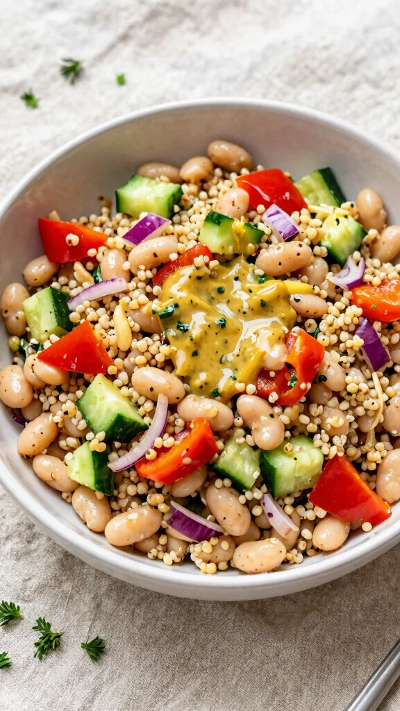 10 Mediterranean White Bean Salad Recipes for Light and Satisfying Meals - 4. Mediterranean White Bean Salad with Quinoa 1