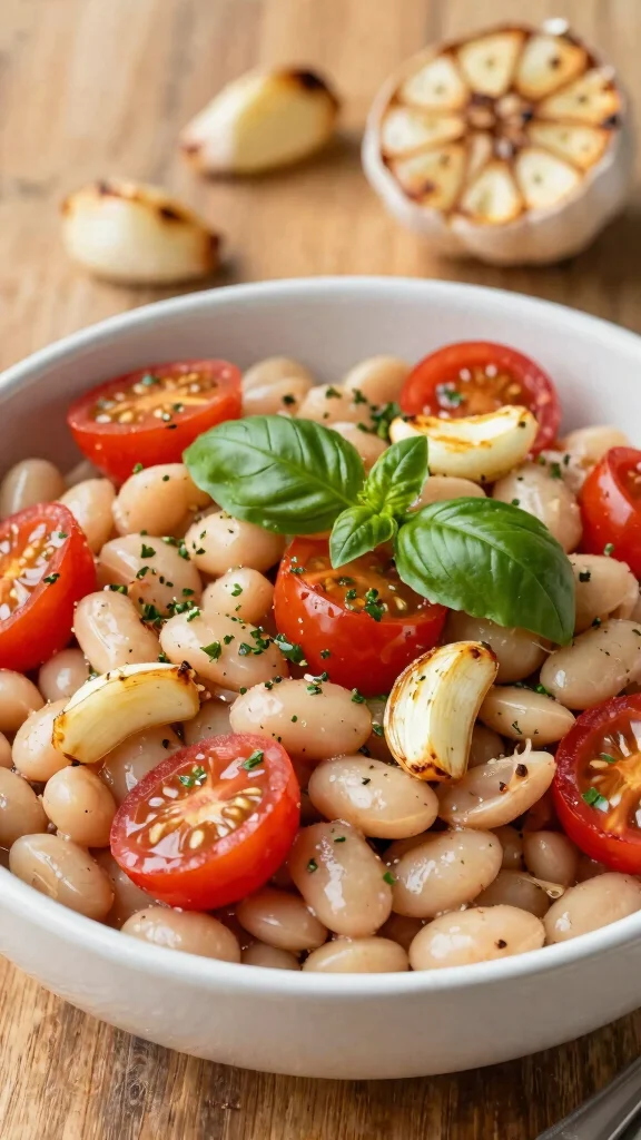 10 Mediterranean White Bean Salad Recipes for Light and Satisfying Meals - 5. Mediterranean White Bean Salad with Roasted Garlic 1