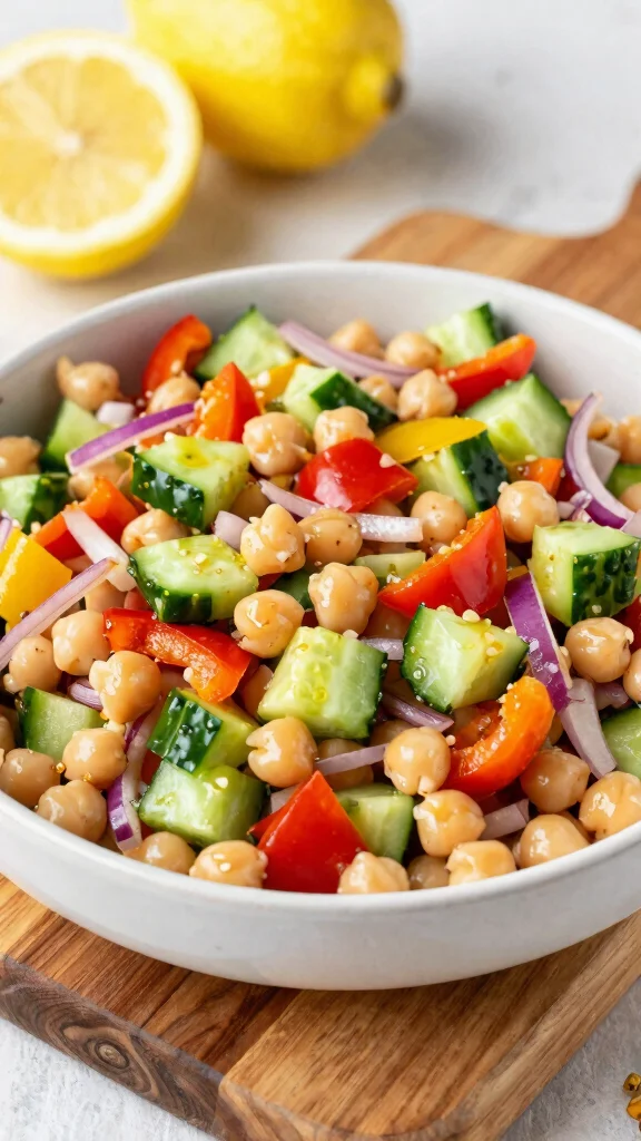 10 Mediterranean White Bean Salad Recipes for Light and Satisfying Meals - 9. Mediterranean White Bean Salad with Chickpeas 1
