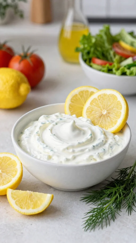 10 Mediterranean Yogurt Sauce Recipes for Creamy, Fresh, Tangy Flavor - 2. Lemon Dill Yogurt Sauce 1