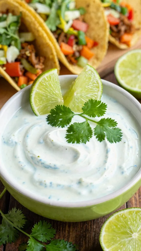 10 Mediterranean Yogurt Sauce Recipes for Creamy, Fresh, Tangy Flavor - 8. Cilantro Lime Yogurt Sauce 1