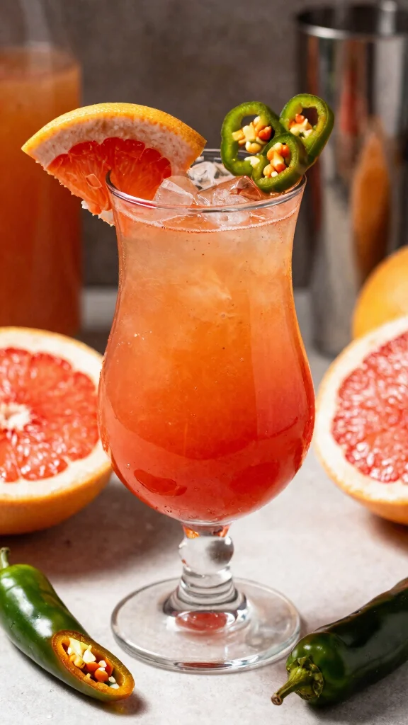 10 Spicy Paloma Cocktail Recipes with Heat and Bright Citrus Flavor - 10. The Fiery Tangy Paloma 1