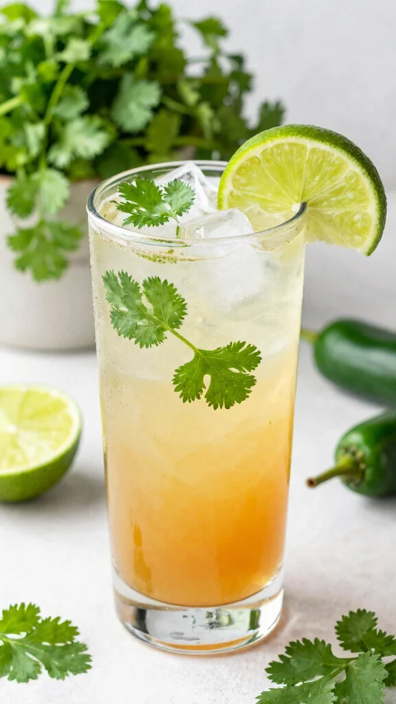 10 Spicy Paloma Cocktail Recipes with Heat and Bright Citrus Flavor - 4. Cilantro Lime Spicy Paloma 1
