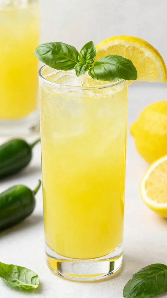 10 Spicy Paloma Cocktail Recipes with Heat and Bright Citrus Flavor - 9. Spicy Lemon Basil Paloma 1