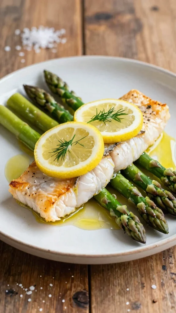11 Mediterranean Baked Fish Recipes for Simple and Delicious Dinners - 1. Lemon Herb Baked Cod with Asparagus 1