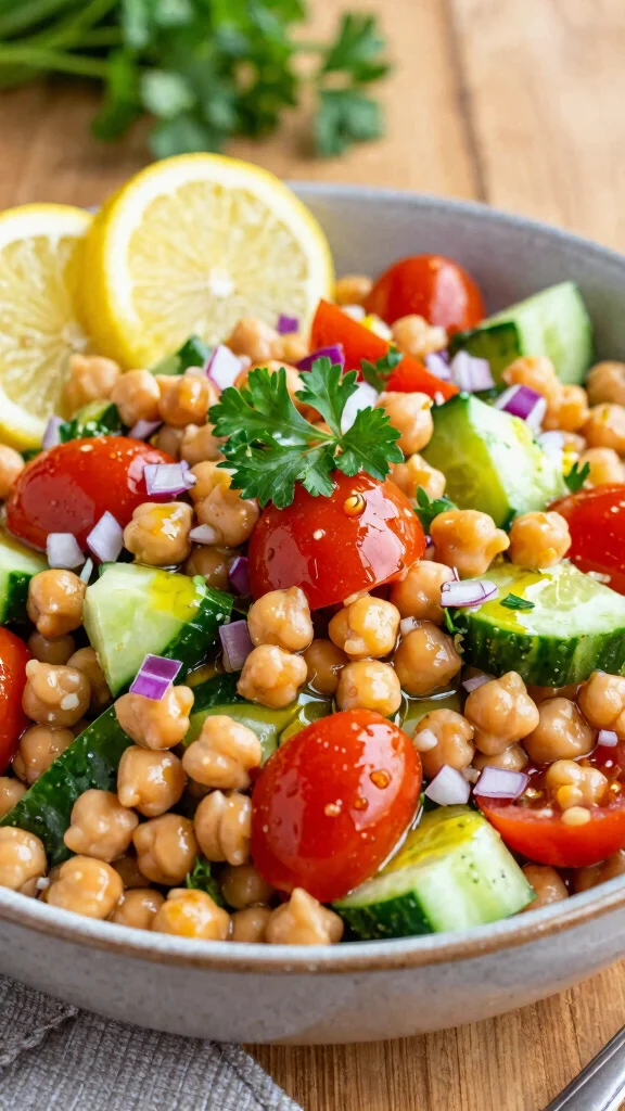 11 Mediterranean Chickpea Salad Recipes for Fresh, Easy Everyday Eating - 1. Classic Mediterranean Chickpea Salad 1