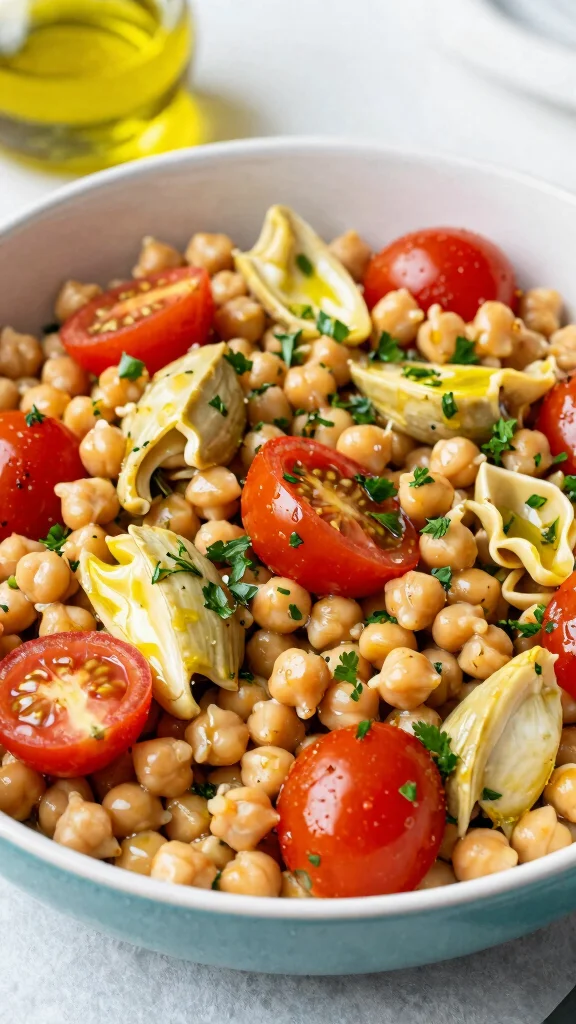 11 Mediterranean Chickpea Salad Recipes for Fresh, Easy Everyday Eating - 4. Mediterranean Chickpea Pasta Salad 1