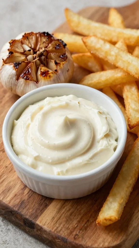 11 Mediterranean Garlic Sauce Recipes for Bold Flavor and Easy Pairing - 2. Roasted Garlic Aioli 1