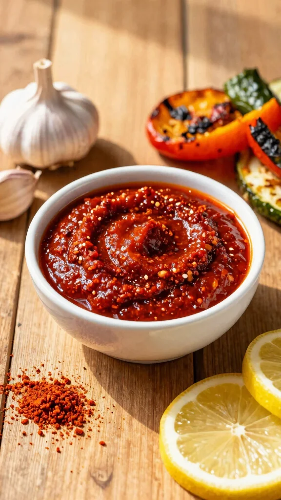11 Mediterranean Garlic Sauce Recipes for Bold Flavor and Easy Pairing - 3. Spicy Harissa Garlic Sauce 1