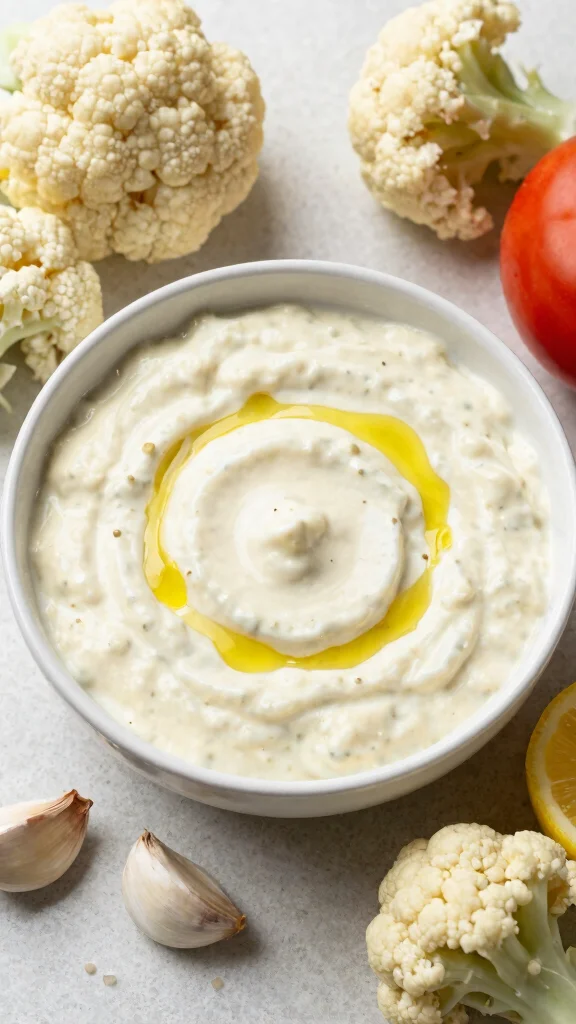 11 Mediterranean Garlic Sauce Recipes for Bold Flavor and Easy Pairing - 7. Creamy Garlic Cauliflower Sauce 1