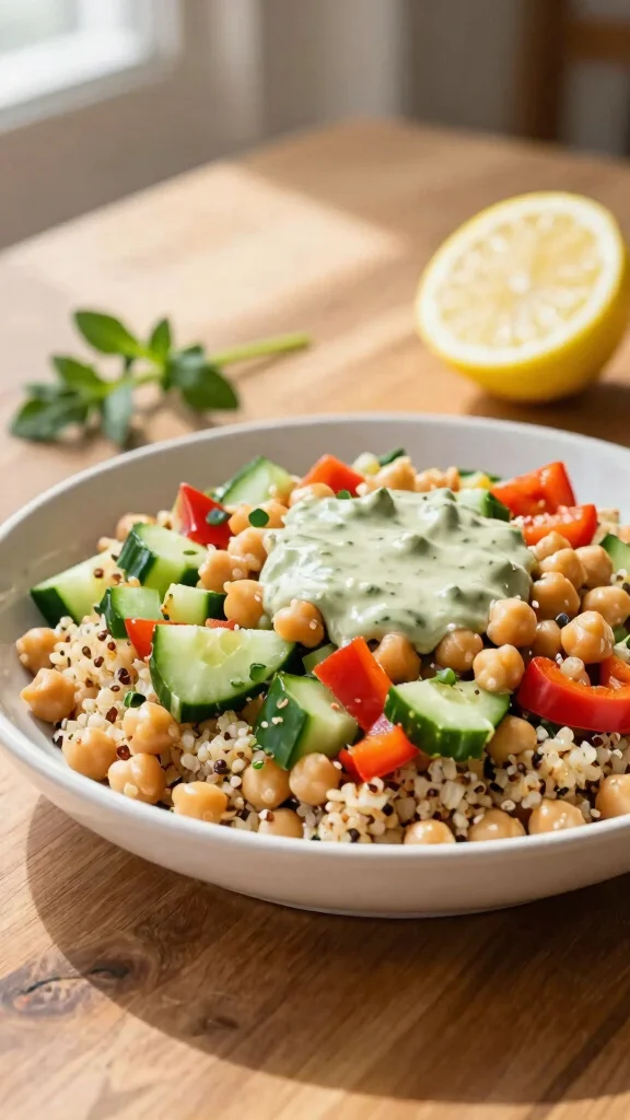 11 Mediterranean Quinoa Salad Recipes for Fresh and Filling Meals - 2. Mediterranean Chickpea Quinoa Salad 1