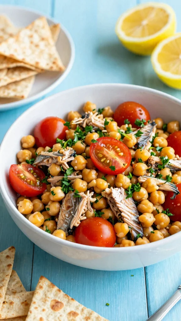 11 Mediterranean Tuna Salad Recipes for Quick and Protein-Packed Meals - 3. Tuna and Chickpea Mediterranean Salad 1