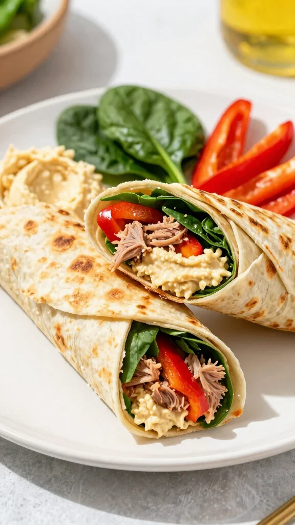 11 Mediterranean Tuna Salad Recipes for Quick and Protein-Packed Meals - 4. Mediterranean Tuna Wraps 1