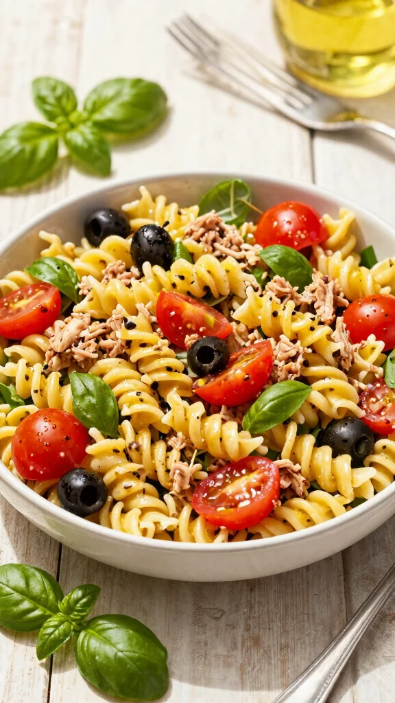 11 Mediterranean Tuna Salad Recipes for Quick and Protein-Packed Meals - 5. Mediterranean Tuna Pasta Salad 1