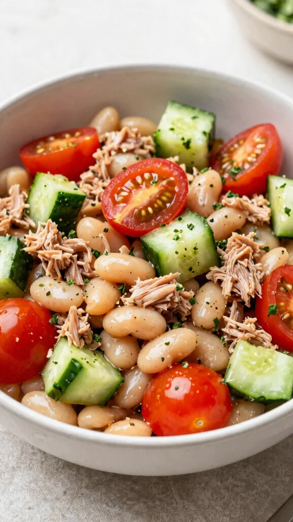 11 Mediterranean Tuna Salad Recipes for Quick and Protein-Packed Meals - 9. Mediterranean Tuna Salad with White Beans 1