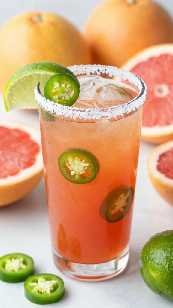 11 Paloma Cocktail Tequila Recipes with Citrus, Spice, and Sparkle - 2. Spicy Paloma 1