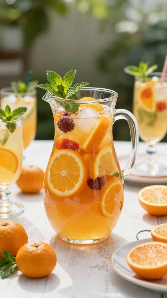 12 Absolut Mandarin Vodka Cocktail Recipes for Bright Citrus Flavor - 9. Mandarin Citrus Sangria 1