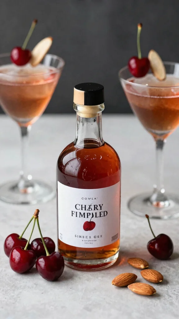 12 Cocktail Simple Syrup Recipes to Upgrade Homemade Drinks - 12. Cherry Almond Simple Syrup 1