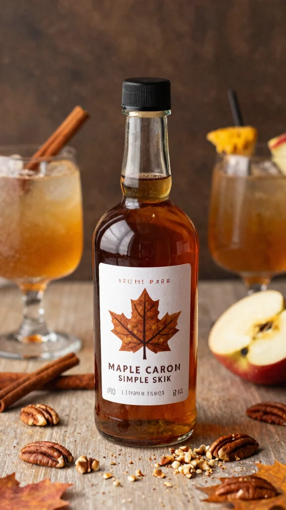 12 Cocktail Simple Syrup Recipes to Upgrade Homemade Drinks - 7. Maple Pecan Simple Syrup 1