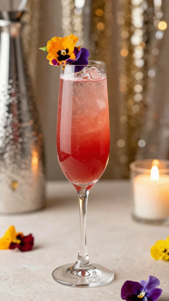 12 French 75 Cocktail Recipes for Brunch, Parties, and Celebrations - 10. Hibiscus French 75 1