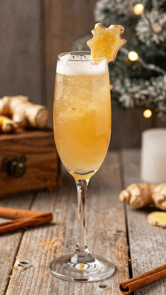 12 French 75 Cocktail Recipes for Brunch, Parties, and Celebrations - 4. Spicy Ginger French 75 1