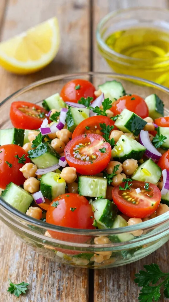 12 Mediterranean Bean Salad Recipes for Healthy Make-Ahead Meals - 1. Classic Mediterranean Chickpea Salad 1