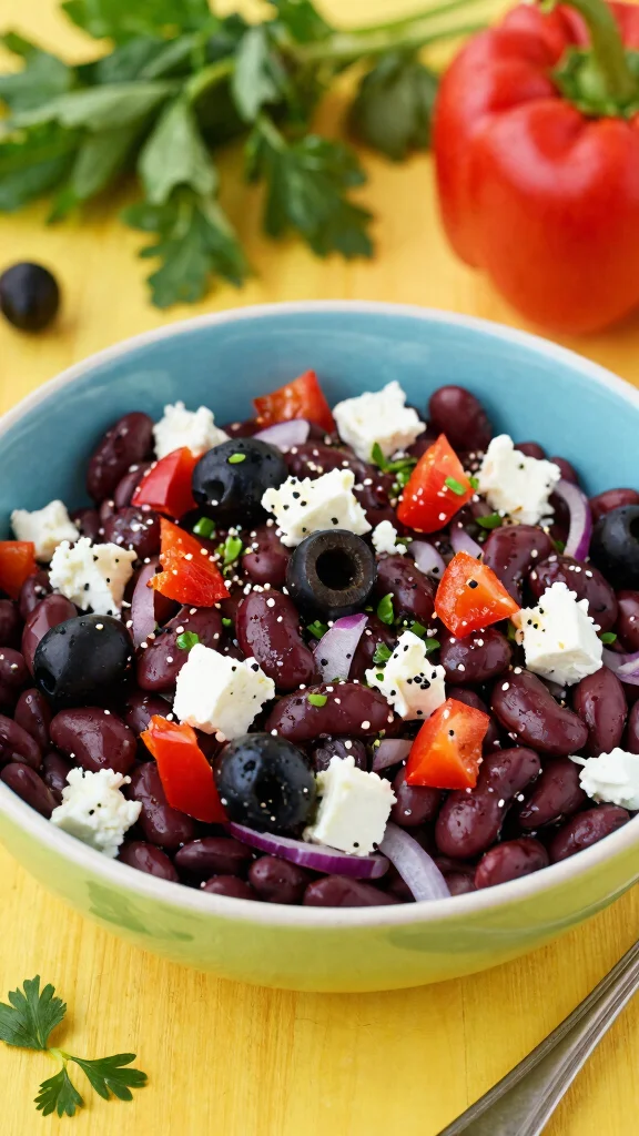 12 Mediterranean Bean Salad Recipes for Healthy Make-Ahead Meals - 10. Greek Bean Salad 1