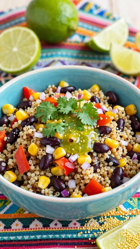 12 Mediterranean Bean Salad Recipes for Healthy Make-Ahead Meals - 2. Quinoa & Black Bean Mediterranean Salad 1