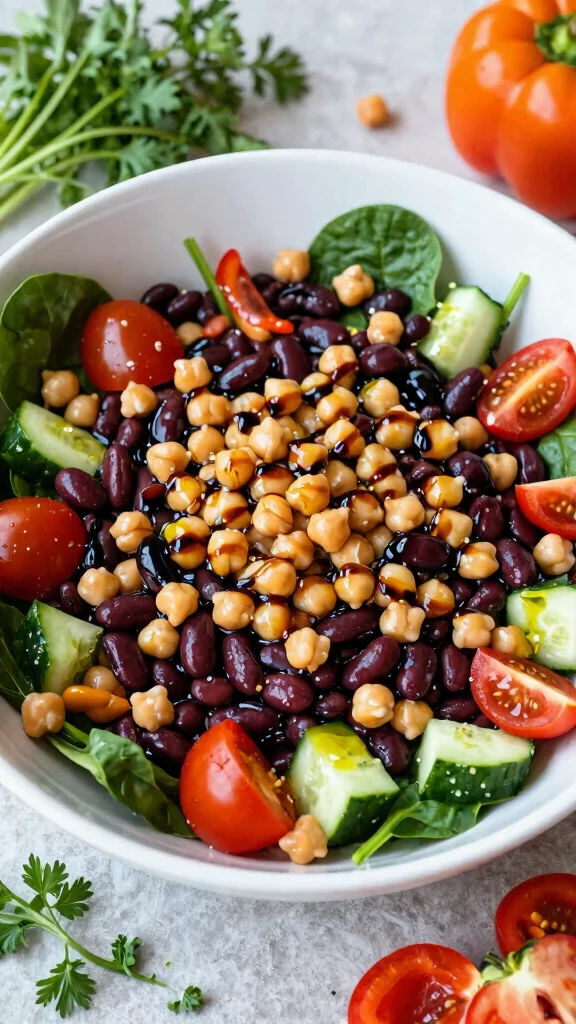 12 Mediterranean Bean Salad Recipes for Healthy Make-Ahead Meals - 3. Mediterranean Bean Trio Salad 1